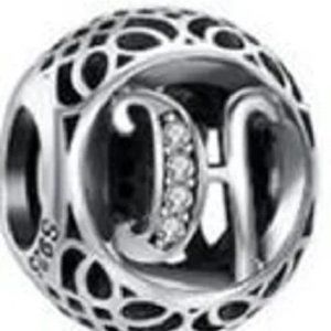 Pandora Initial Alphabet Character Letter H Charm